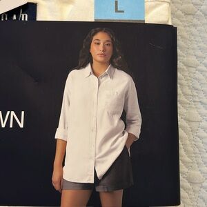 NWT GAP Linen Button Down Shirt Women’s S Large